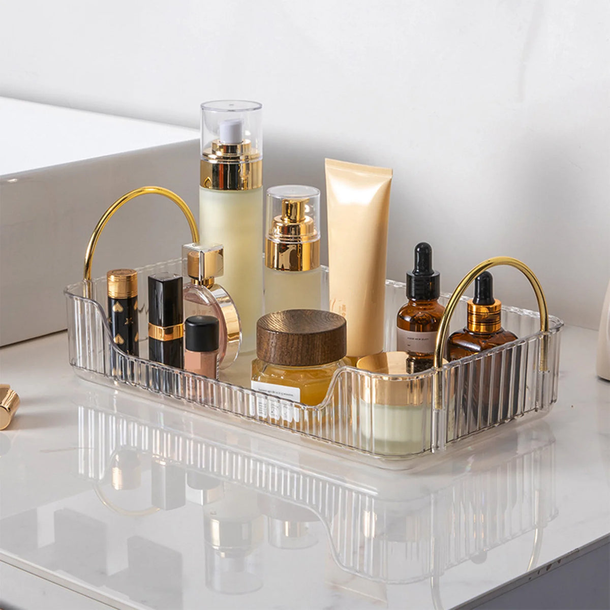 Acrylic Storage Organizer Rack - Countertop Holder for Jewelry, Makeup & Skincare, Everstock