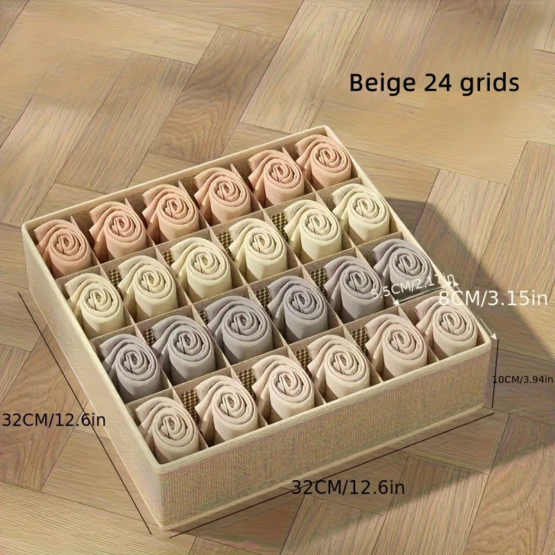 Underwear Drawer Organizer Set - Storage Boxes for Socks, Panties & Bras, Cabinet & Wardrobe Storage, Everstock