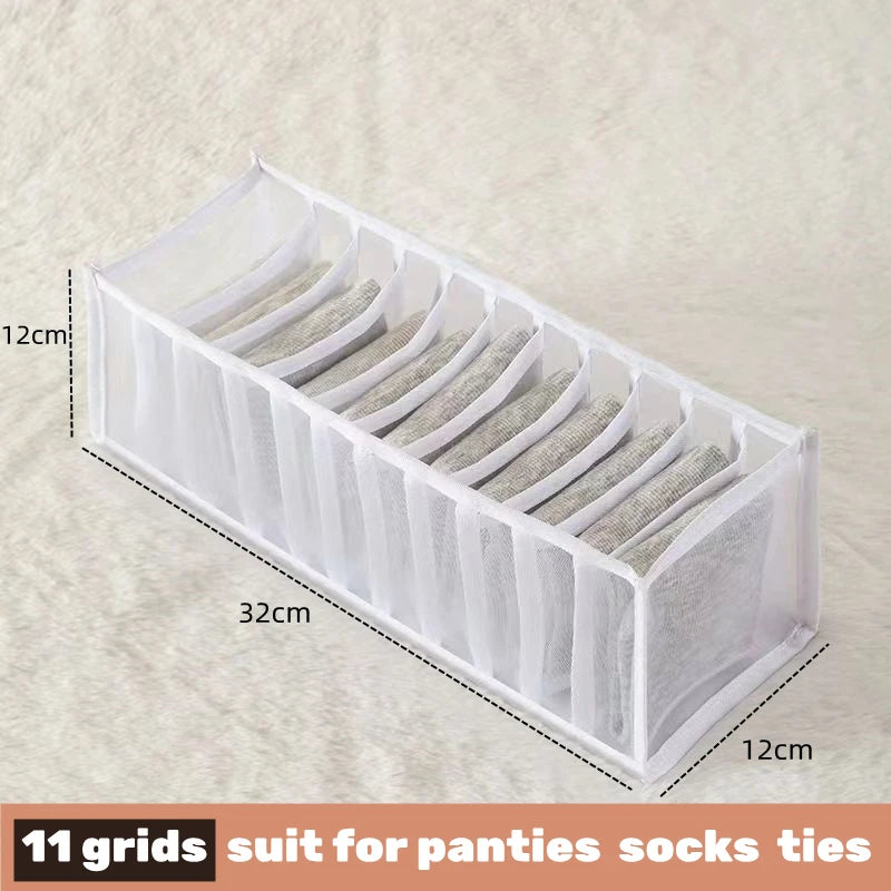 Drawer Divider Organizer Box - Storage for Underwear, Socks, Bras, Ties & Scarves, Wardrobe Clothes, Everstock