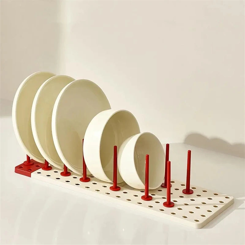 Expandable Dish Drying Rack - Telescopic BPA-Free Plate & Bowl Drainer for Sink and Countertop, Kitchen, Everstock