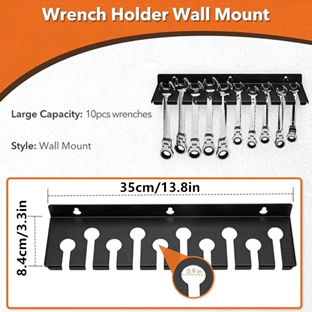 Wall-Mounted Tool Organizer - Screwdriver, Plier & Wrench Hanger for Garage & Workshop, Everstock
