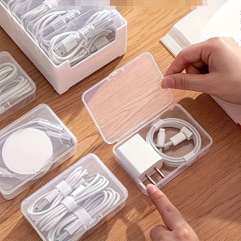 Desktop Cable Organizer Box - Charging Cord & Accessory Management for Desk & Drawer Storage, Everstock