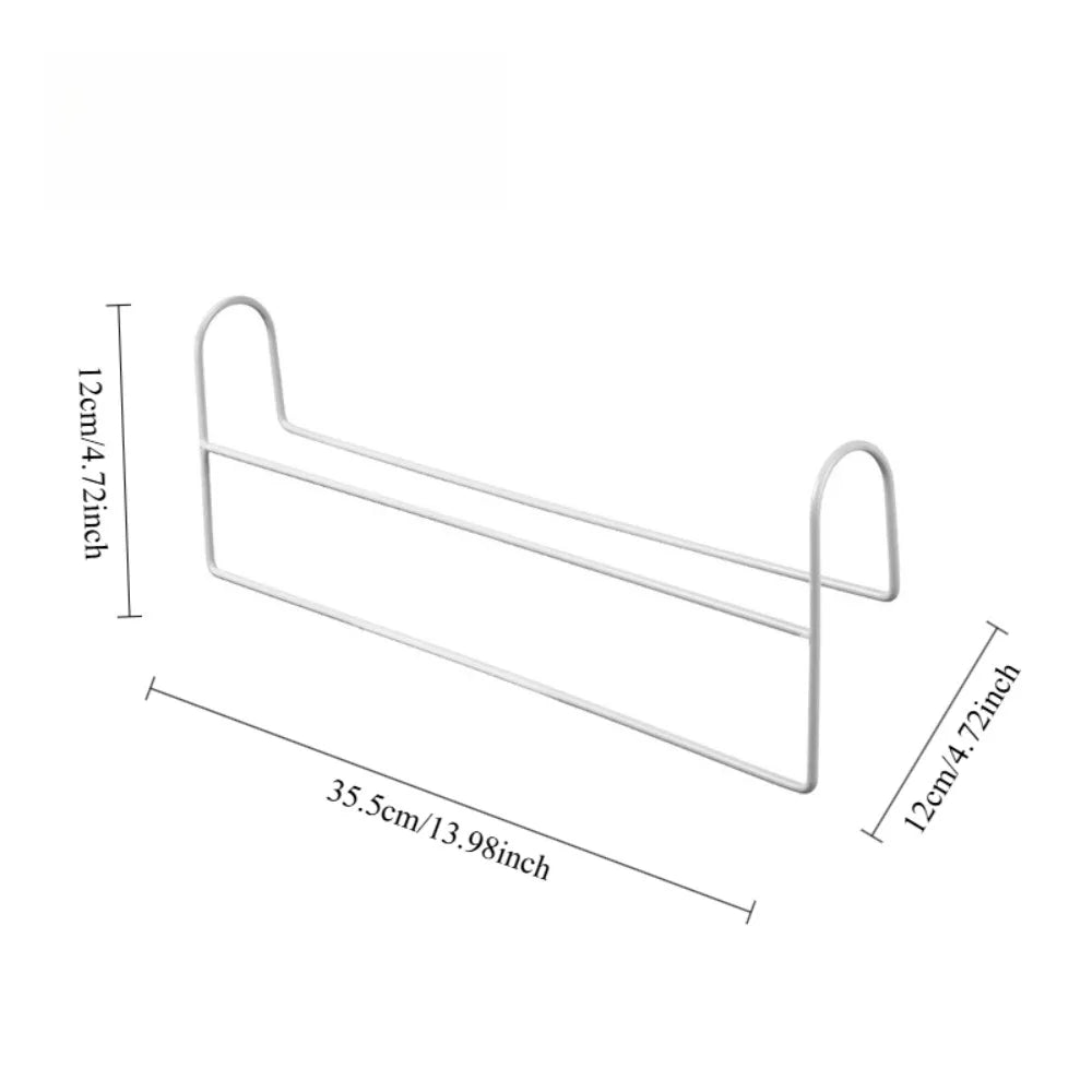 Space-Saving Closet Hanger Rod - Staggered High-Low Metal Rack for Wardrobe Storage, Everstock