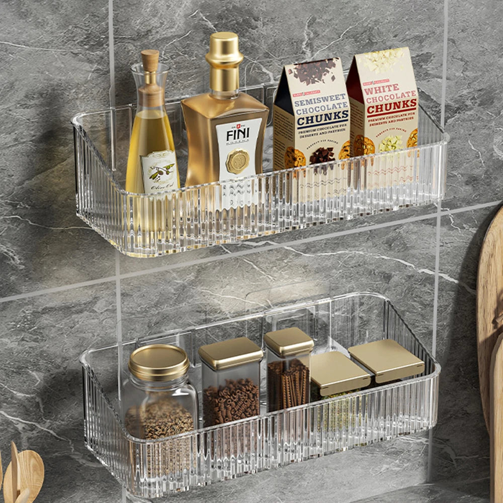 Wall-Mounted Storage Basket - Washbasin Organizer Rack for Toilet & Washroom, Everstock