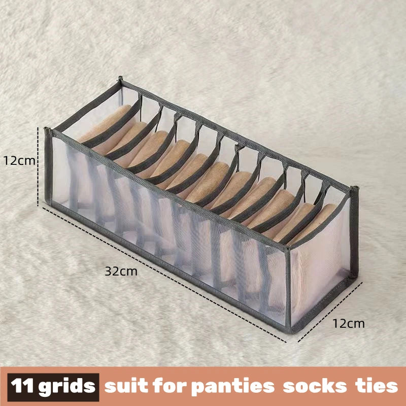 Drawer Divider Organizer Box - Storage for Underwear, Socks, Bras, Ties & Scarves, Wardrobe Clothes, Everstock