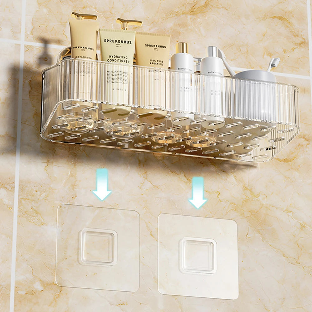 Wall-Mounted Storage Basket - Washbasin Organizer Rack for Toilet & Washroom, Everstock