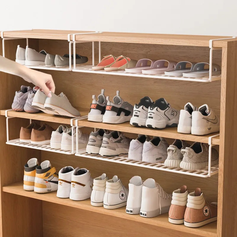 Shoe Cabinet Shelf Divider - Multi-Layer Hanging Shoe Rack Partition for Cabinet Shelves, Living Room, Everstock