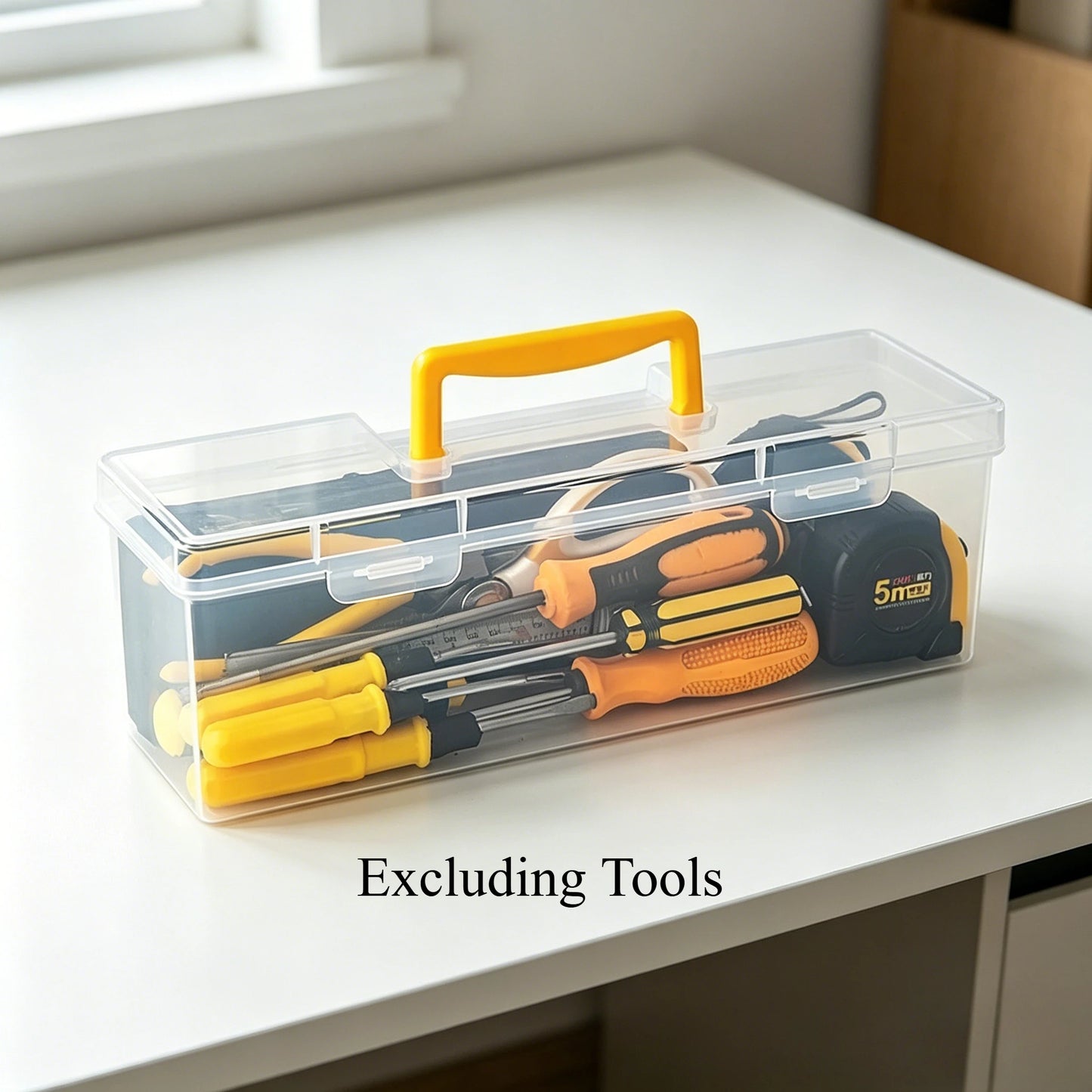 Hardware Organizer Tool Box - Compartment Storage for Screws, Nuts, Bolts & Nails, Garage & Workshop, Everstock