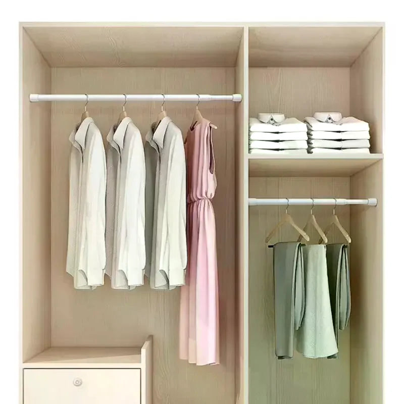 Adjustable Tension Rod Organizer - Spring-Loaded, No-Drill Rod for Kitchen, Bathroom & Doorway, Everstock