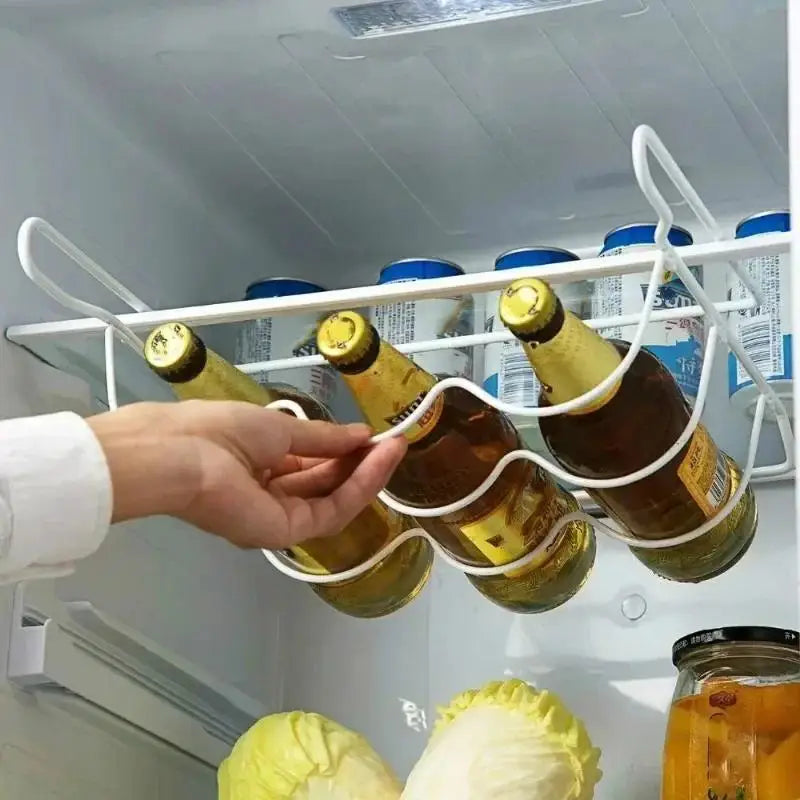 Fridge Bottle Rack - Self-Sliding Beer & Wine Holder Shelf for Refrigerator and Bar Storage, Everstock