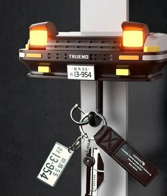 Headlight Key Hanger - Compact ABS Wall Key Hook for Entryways, Garages and Workshop Doors, Car Gift, Everstock
