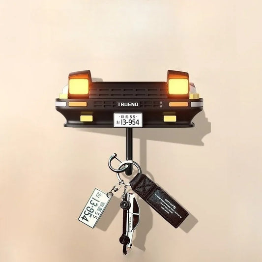 Retro Headlight Key Rack - ABS Wall Key Holder with Hook for Hallway, Garage and Car Enthusiast Gifts, Everstock