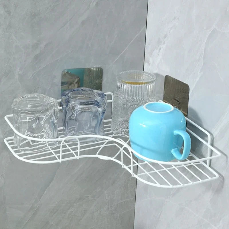 Triangle Shower Shelf - No-Drill Shampoo Storage Rack Holder for Bathroom, Everstock
