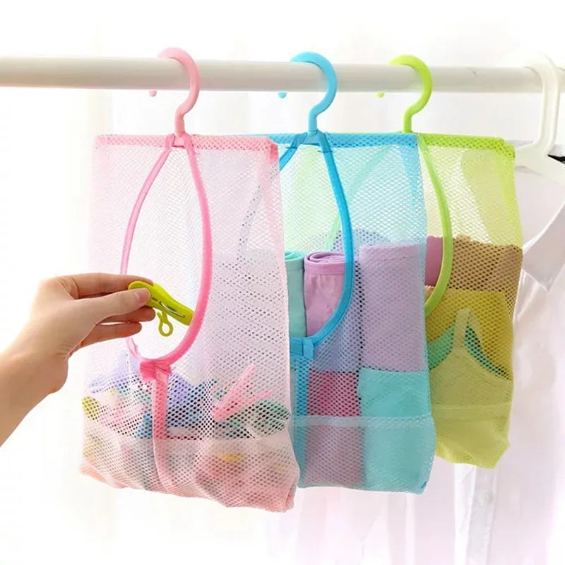 Mesh Storage Bag Organizer - Multifunctional Hanging Net Basket for Kids Toys, Socks & Clothes, Everstock