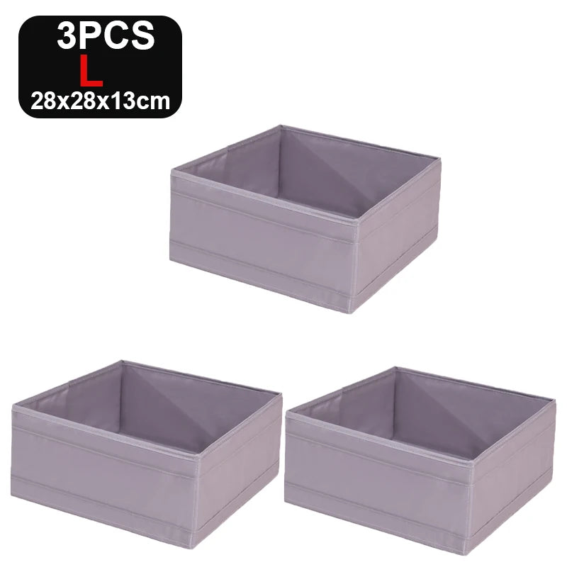 Foldable Compartment Storage Box - Wardrobe Organizer for Underwear, Jeans & Socks, Everstock