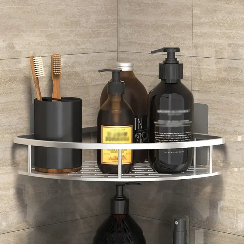 No-Drill Corner Shower Shelf - Wall Mount Shampoo Holder Rack for Bathroom & WC, Everstock