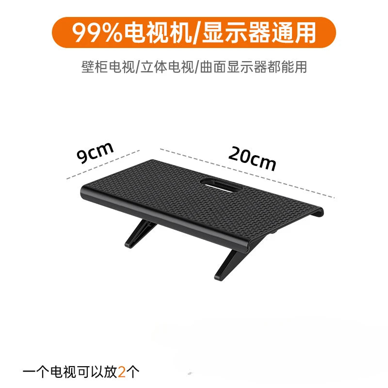 TV Top Shelf Organizer - Adjustable Monitor Stand Rack for Router & Desktop Storage, Everstock