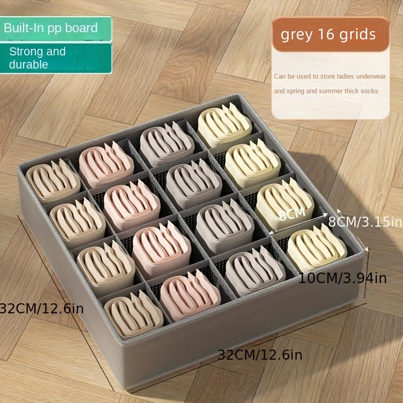 Underwear Drawer Organizer Set - Storage Boxes for Socks, Panties & Bras, Cabinet & Wardrobe Storage, Everstock
