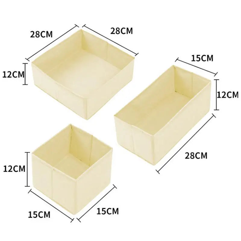 Clothes Storage Basket - Lightweight Plastic and Polyester Drawer Organizer for Underwear, Socks and T-Shirts, Everstock
