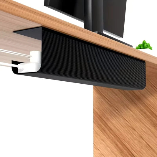 Self-Adhesive Under-Desk Cable Tray - No-Drill Cord Organizer for Desks and Sideboards, Everstock