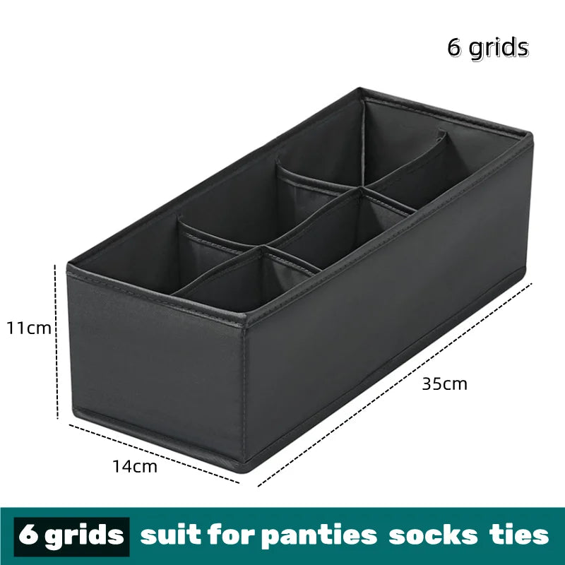 Drawer Divider Organizer Box - Storage for Underwear, Socks, Bras, Ties & Scarves, Wardrobe Clothes, Everstock