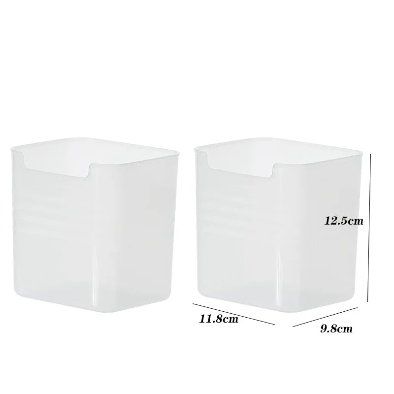 Refrigerator Side Door Organizer Box - Food-Grade Fridge Storage Bin for Kitchen Crisper Sorting, Everstock