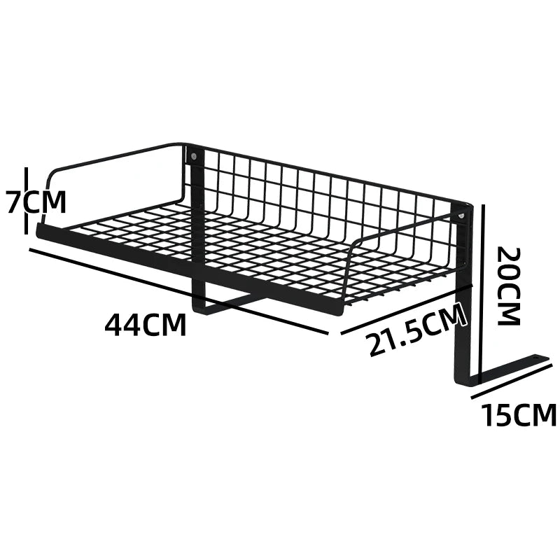 Bedside Storage Rack - No-Drill Bed Mounted Basket for Phones, Books and Bunk Beds, Everstock