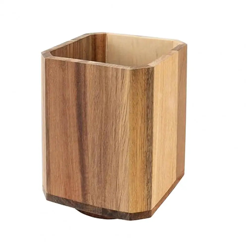 Rotating Utensil Holder - 360-Degree Wooden Countertop Organizer for Spatulas, Spoons & Ladles, Everstock