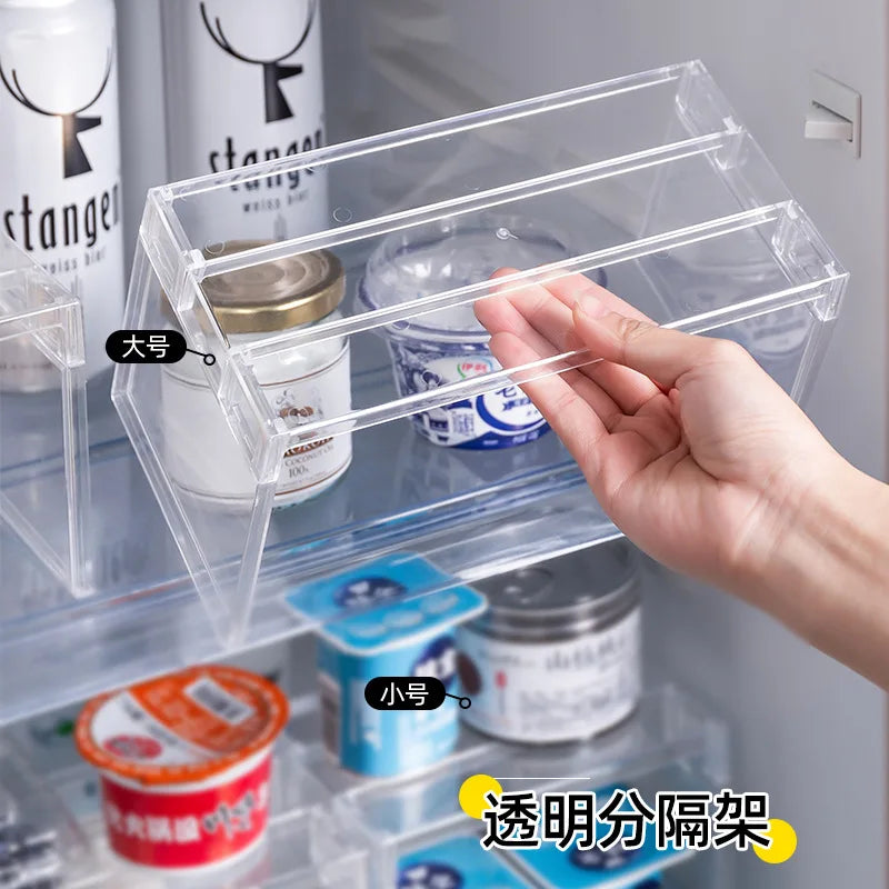 Expandable Cabinet Divider - Clear Waterproof Spice and Plate Organizer for Kitchen & Bathroom, Everstock
