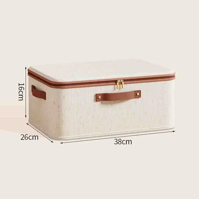 Clothing Storage Bags with Zipper - Non-Woven Linen-Cotton Closet Organizer for Bedding, Sweaters and Seasonal Clothes, Everstock