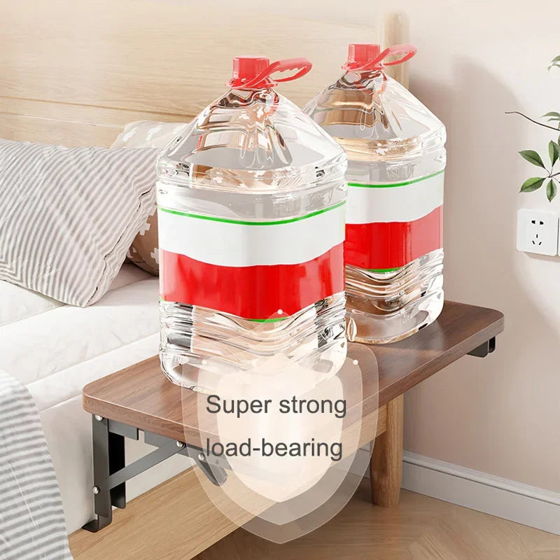 Foldable Bedside Shelf - Wooden Fold-Down Bunk Bed Rack for Dorm Rooms, Phones, Books & Drinks, Everstock