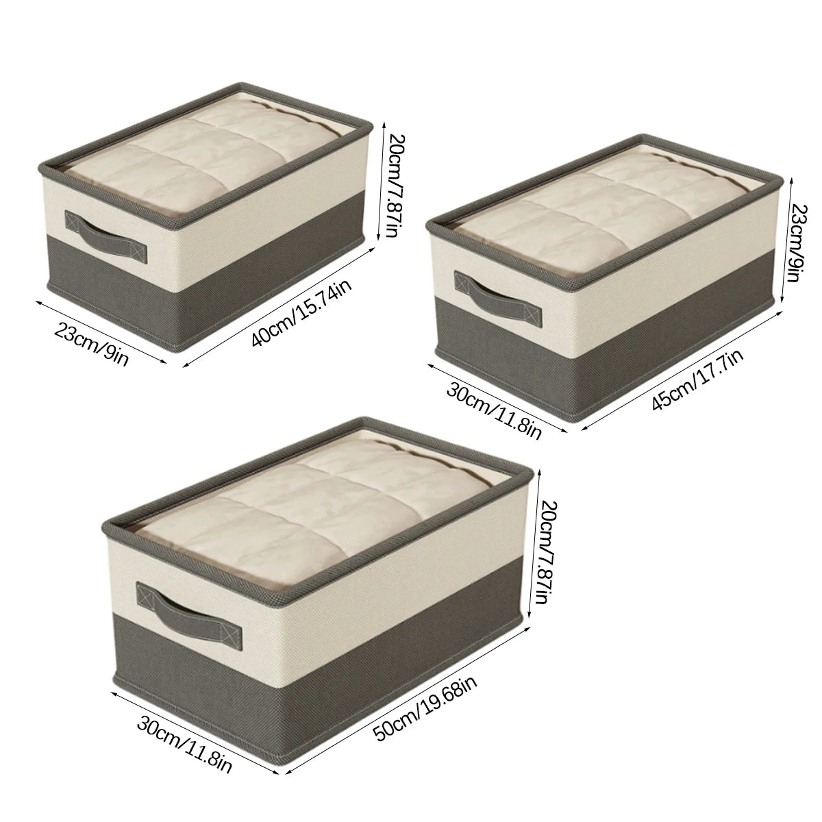 Under-Bed Storage Box - Compartment Organizer for Bedding & Clothing, Space-Saving, Everstock