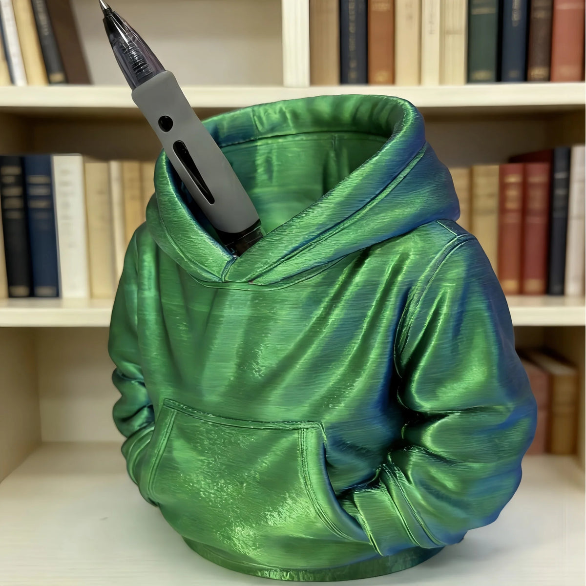 Desk Organizer Pen Holder - 3D Printed Hoodie Jacket Shape Stationery Cup for Office and Study Desks, Everstock
