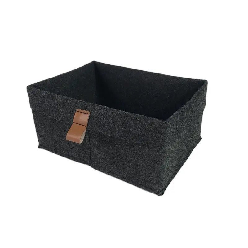 Felt Storage Basket - Nordic Fabric Sundries and Laundry Bin for Living Room, Bedroom & Nursery, Everstock
