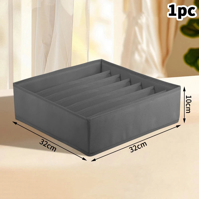 Wardrobe Drawer Organizer Set - Foldable Fabric Dividers for Clothing, Underwear, Socks & Bra Storage, Everstock