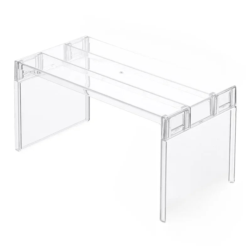 Expandable Cabinet Divider - Clear Waterproof Spice and Plate Organizer for Kitchen & Bathroom, Everstock
