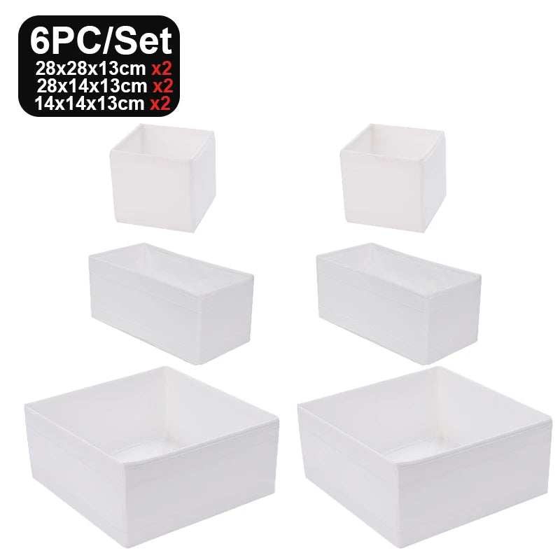 Foldable Compartment Storage Box - Wardrobe Organizer for Underwear, Jeans & Socks, Everstock