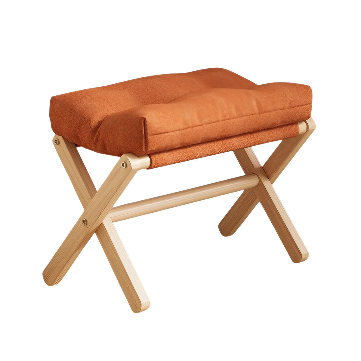 Shoe-Changing Storage Ottoman - Fabric Footstool Seat with Hidden Compartment, 30 x 46 x 34cm, Entryway, Everstock