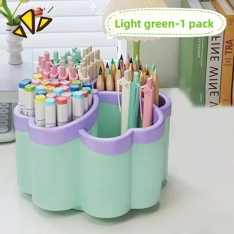 Multi-Compartment Desktop Organizer - Plastic Desk Organizer Tray for Stationery, Pens and Small Desk Goods, Everstock