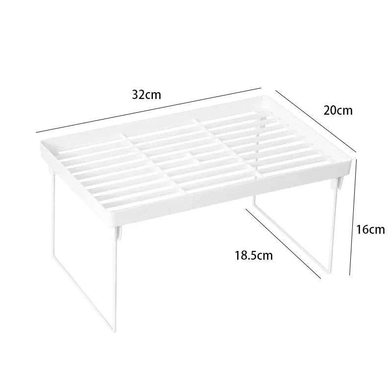 Adjustable Storage Shelf Rack - Multi-Tier Closet & Kitchen Organizer, Space-Saving Design, Everstock