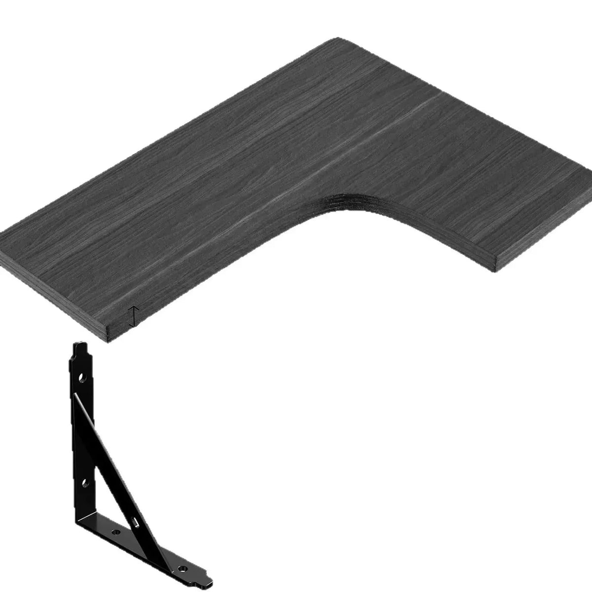Wood Corner Shelf - Wall-Mounted Space-Saving Floating Display Shelf for Living Room & Bedroom, Everstock