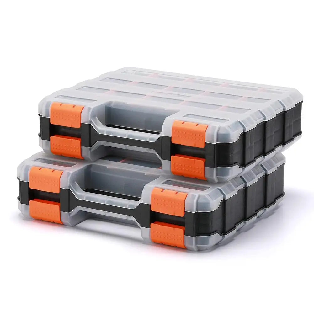 Hardware Storage Organizer Box - 34 Compartments with Dividers for Screws, Nuts & Bolts, Everstock