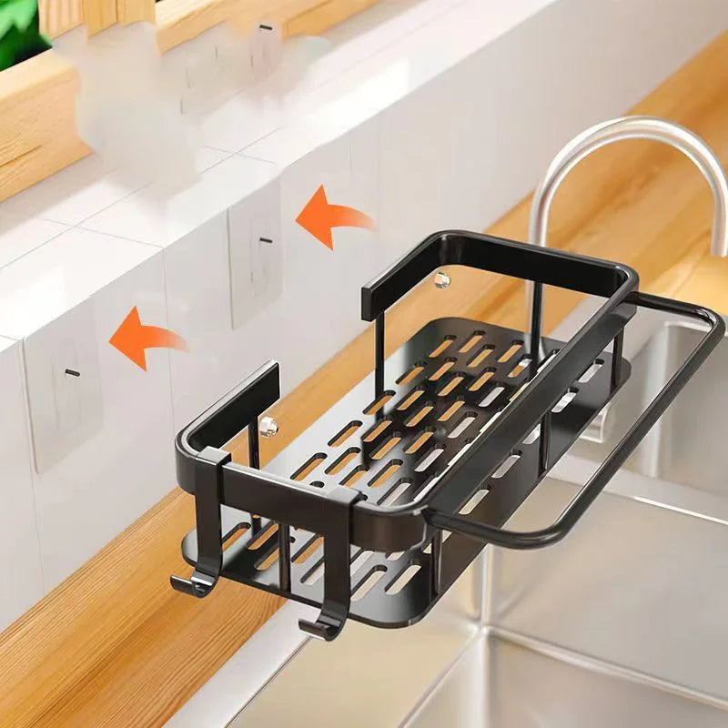 Aluminum Alloy Wall Shelf - No-Drill Shower Storage Organizer for Bathroom, Everstock