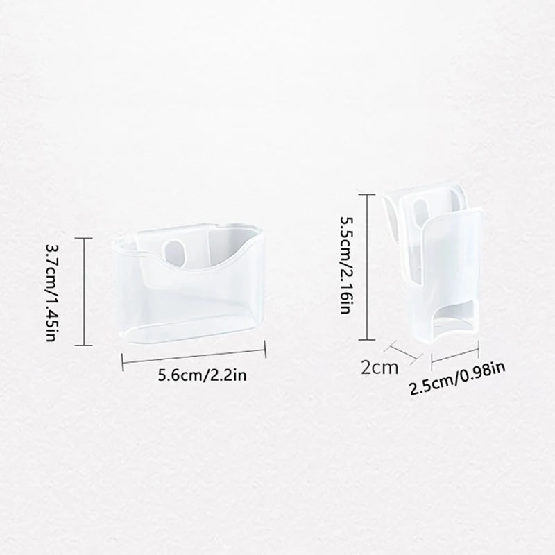 Fridge Door Storage Rack - Clip-On Clear Organizer Shelf for Sauce Packets & Small Items, No Tools, Everstock