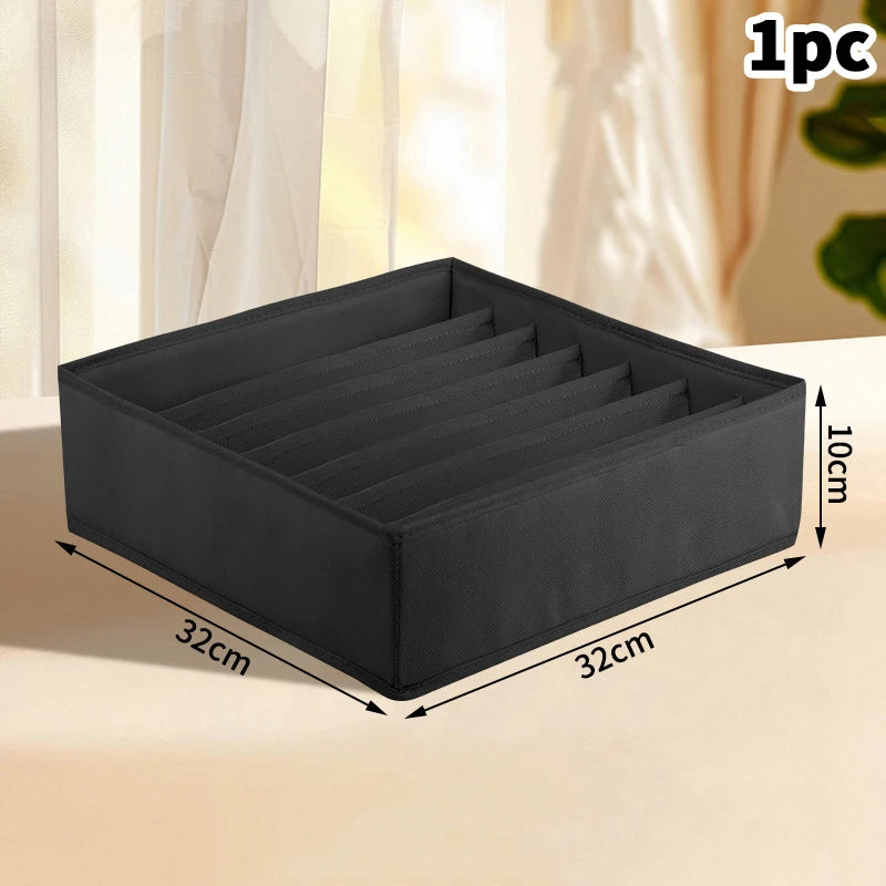 Wardrobe Drawer Organizer Set - Foldable Fabric Dividers for Clothing, Underwear, Socks & Bra Storage, Everstock