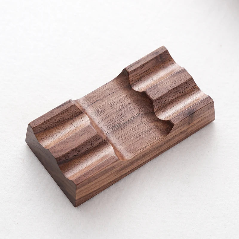 Wooden Pen Holder Stand - Walnut Desk Organizer Rest for Dip Pens, Fountain Pens and Brushes, Home Office, Everstock
