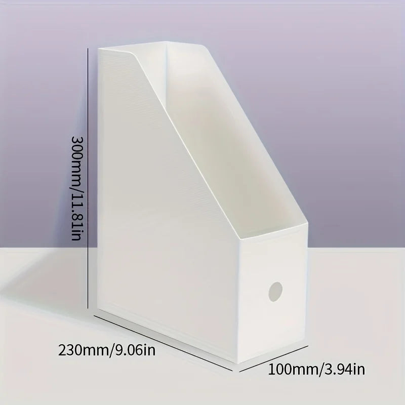 Desk Organizer with Book Stand - PP Plastic File Holder for Books, Magazines, Papers & Letters, Home Office, Everstock