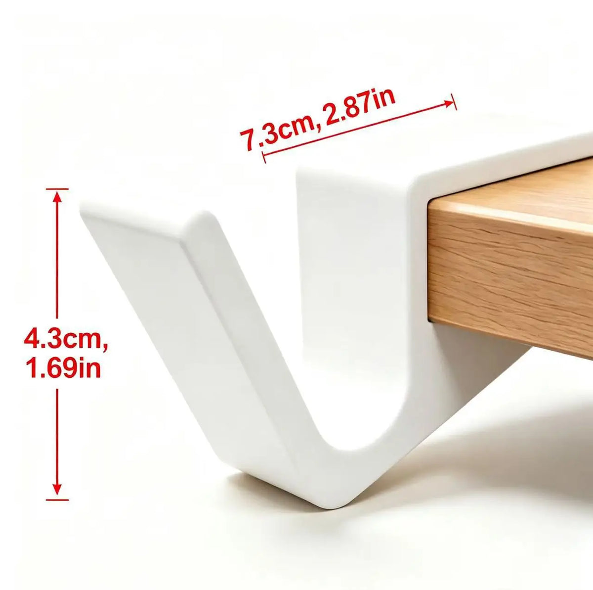 Desk Edge Bag Hook - No-Drill ABS Backpack and Handbag Hanger for Office and Study Desks, Everstock