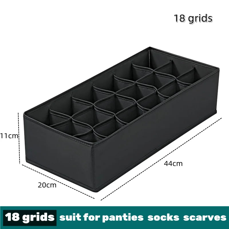 Drawer Divider Organizer Box - Storage for Underwear, Socks, Bras, Ties & Scarves, Wardrobe Clothes, Everstock