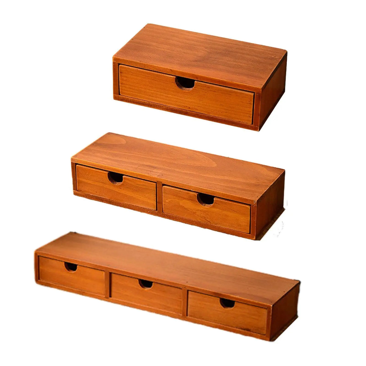 Desk Organizer with Drawer - Rustic Wood Storage Box with Coffee Pod Holder for Entryway, Dresser & Desktop, Everstock